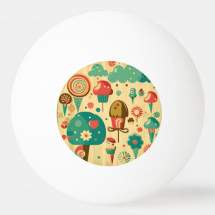 Bolinha De Ping Pong Pino Pong Ping, design da pintura bonita