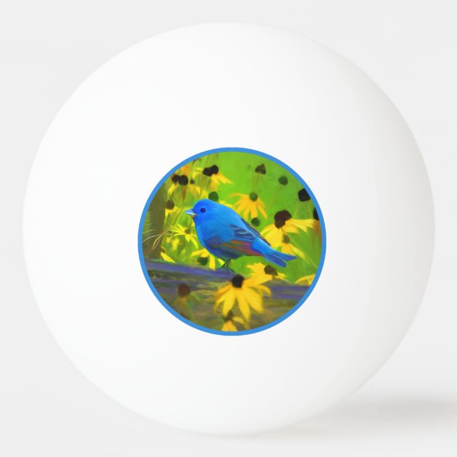 Bolinha De Ping Pong Pintura De Bundas Indigo - Arte Original Para Páss (Frente)