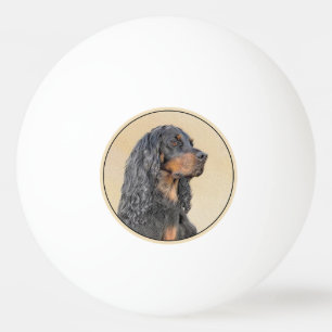 Bolinha De Ping Pong Pintura de Gordon Setter - Arte de Cachorro Origin