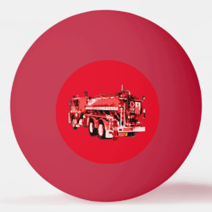 Bolinha De Ping Pong Pintura De Óleo Do Motor De Fogo Vermelho,