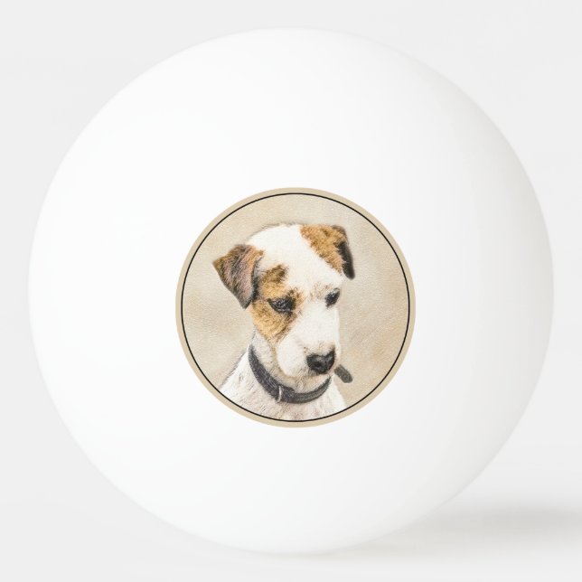 Bolinha De Ping Pong Pintura de Parson Jack Russell Terrier - Arte Cani (Frente)