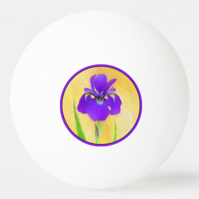 Bolinha De Ping Pong Pintura em Íris com pérola - Cão original branco A (Frente)