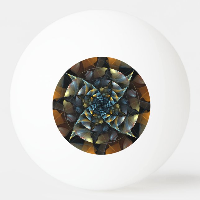 Bolinha De Ping Pong PinWheel Abstrato Art (Frente)