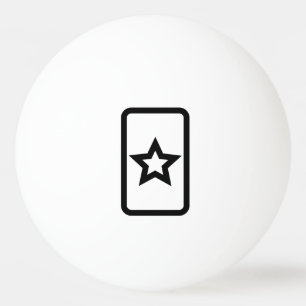 Bolinha De Ping Pong Placa Zener Estrela oca 5 Pontilhada