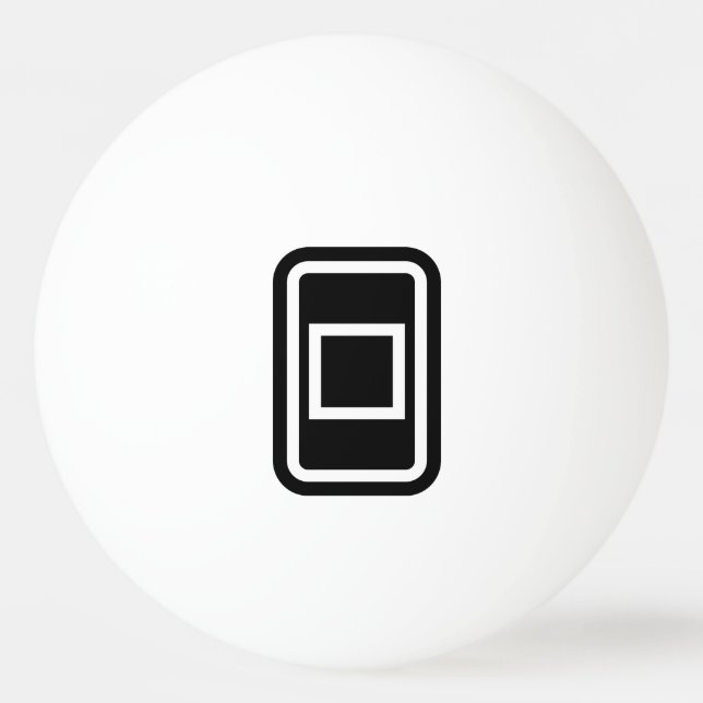 Bolinha De Ping Pong Placa Zener | Quadrado oco (Frente)