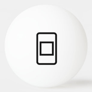 Bolinha De Ping Pong Placa Zener Quadrado oco