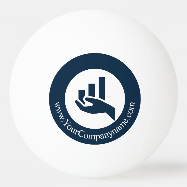 Bolinha De Ping Pong Planeador Financeiro Obrigado! Promocional (Frente)