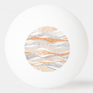 Bolinha De Ping Pong Pointilismo Wavy Polka: Têxtil de Doodle Cute