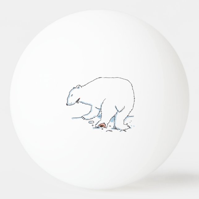 Bolinha De Ping Pong Polar Bear 1 estrela ping pong (Frente)
