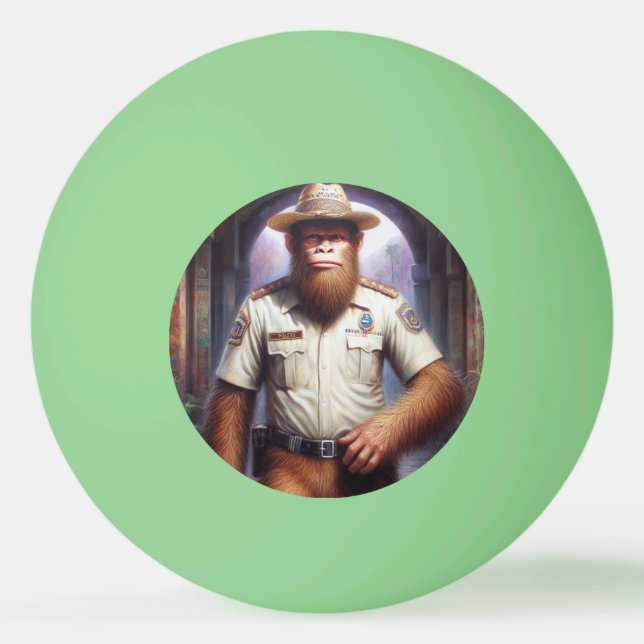 Bolinha De Ping Pong Policial Bigfoot (Frente)