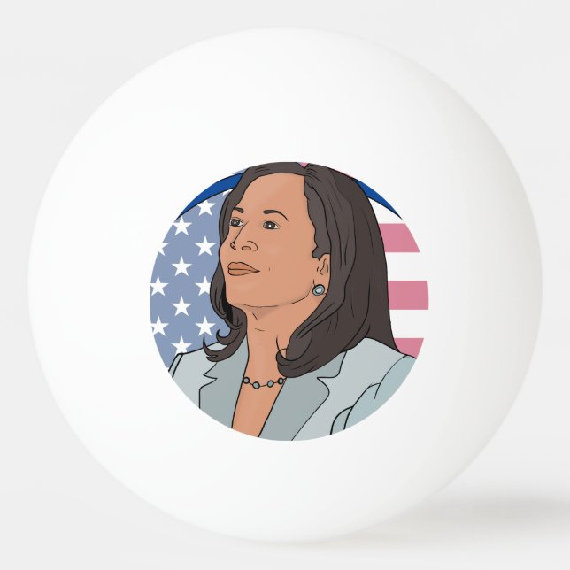 Bolinha De Ping Pong Política Kamala Harris (Frente)