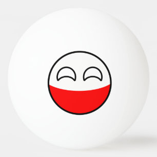 Bolinha De Ping Pong Polônia Geeky de tensão engraçado Countryball