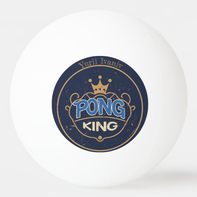 Bolinha De Ping Pong Pong King Blue (Frente)