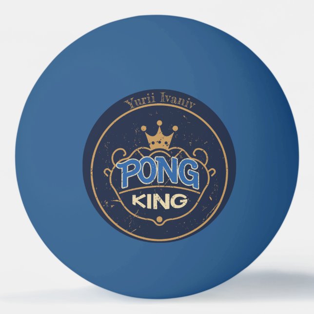 Bolinha De Ping Pong Pong King Blue (Frente)