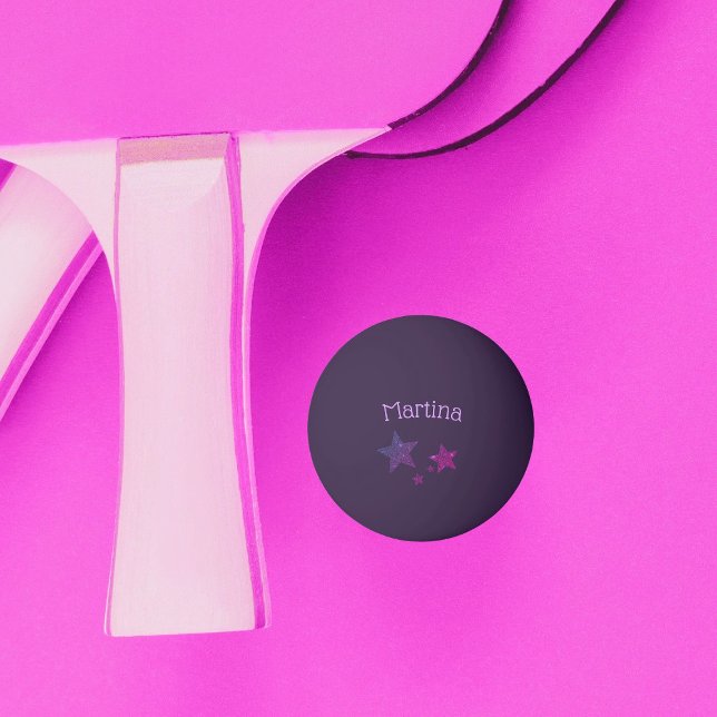 Bolinha De Ping Pong Pong Personalizado de Efeito de Brilhante Roxo (Criador carregado)