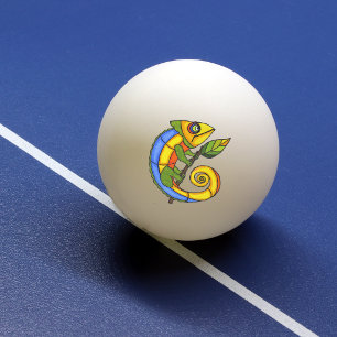 Bolinha De Ping Pong Pontos coloridos do ramo do lagarto do