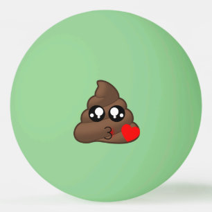 Bolinha De Ping Pong Poop Heart Love Emoji