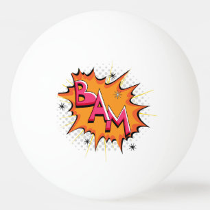 Bolinha De Ping Pong Pop art Bam cómico!