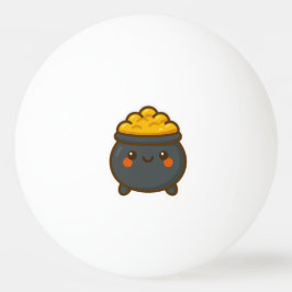 Bolinha De Ping Pong Pote Kawaii do Dourado