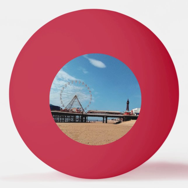 Bolinha De Ping Pong praia de Blackpool (Frente)