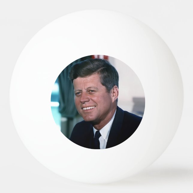 Bolinha De Ping Pong Presidente americano John F. Kennedy na Sala Oval (Frente)