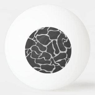 Bolinha De Ping Pong Preto do girafa e luz - impressão das cinzas