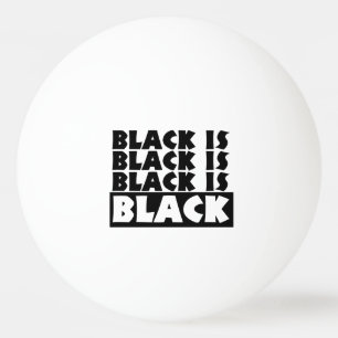 Bolinha De Ping Pong Preto é Preto
