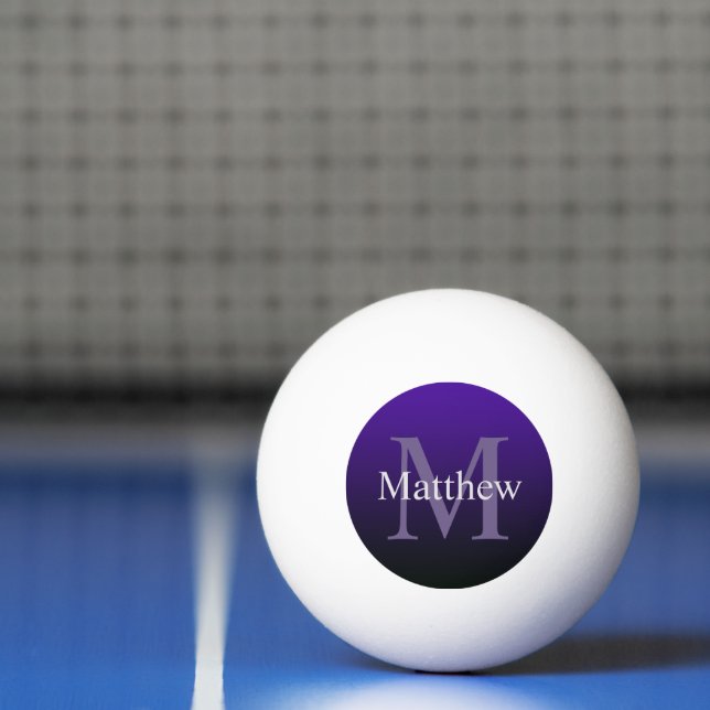 Bolinha De Ping Pong Preto roxo personalizado (Líquido)