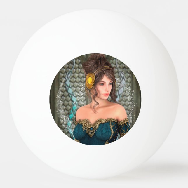 Bolinha De Ping Pong Princesa de Conto de Fadas (Frente)