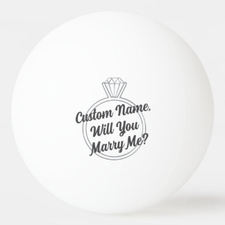 Bolinha De Ping Pong Proposta Personalizada | Você Aceita Casar Comigo?
