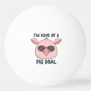 Bolinha De Ping Pong Punição engraçada de porco