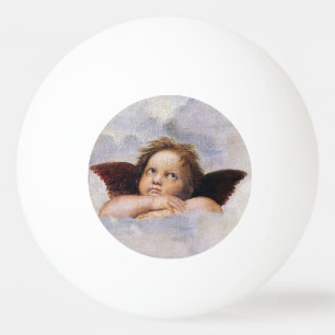 Bolinha De Ping Pong Querubins, anjos alados pintura de Raffael