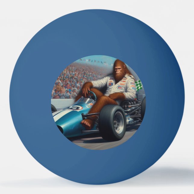 Bolinha De Ping Pong Racecar de Pé Grande (Frente)