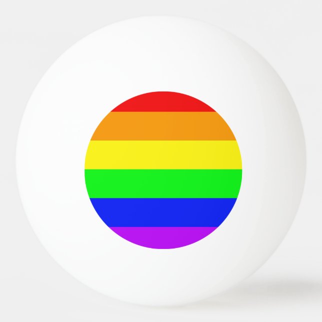 Bolinha De Ping Pong Rainbow Flag (Frente)
