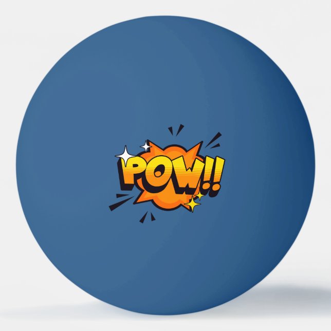 Bolinha De Ping Pong Raquete de Ping Pong POW (Frente)