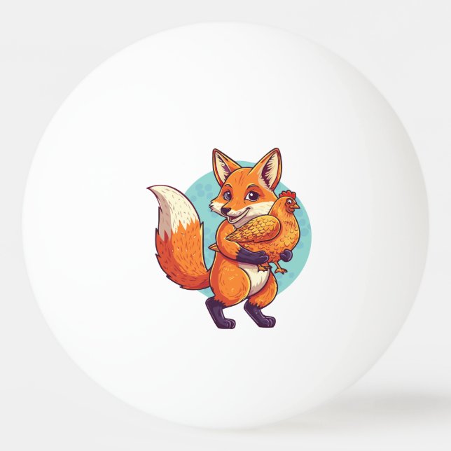 Bolinha De Ping Pong Red fox (Frente)