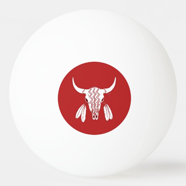 Bolinha De Ping Pong Red Ghost Dance Buffalo 1 estrela ping pong ball (Frente)