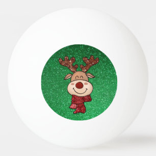 Bolinha De Ping Pong Reindeer de Natal