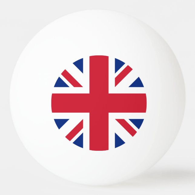 Bolinha De Ping Pong Reino Unido Bandeira Union Jack das Colônias Britâ (Frente)