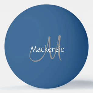 Bolinha De Ping Pong Reprodução Clássica   Monograma Nome Script Chi