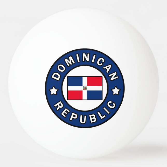 Bolinha De Ping Pong República Dominicana (Frente)