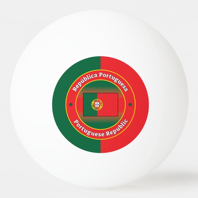 Bolinha De Ping Pong República Portuguesa (Frente)