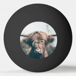 Bolinha De Ping Pong Retrato das vacas do planalto