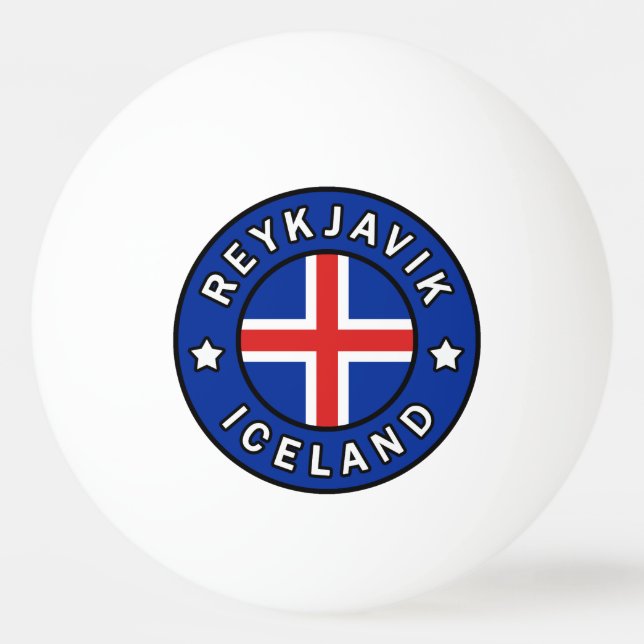 Bolinha De Ping Pong Reykjavik Islândia (Frente)