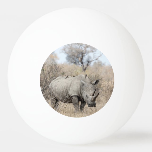 Bolinha De Ping Pong Rhino Branco (Frente)