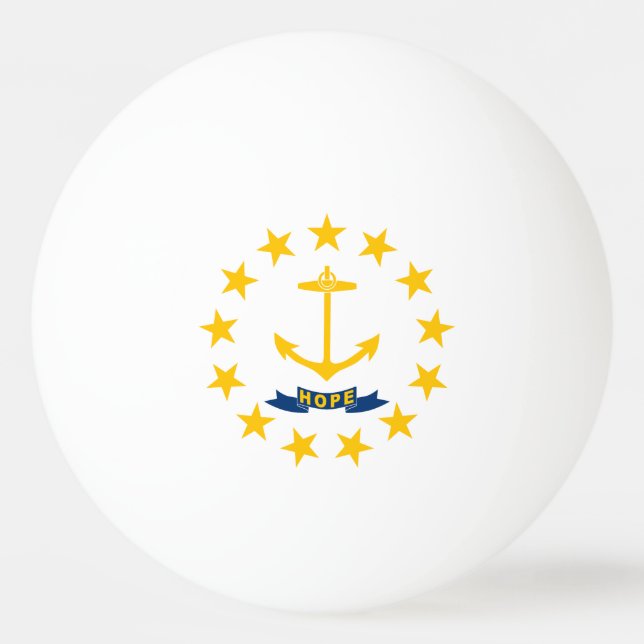 Bolinha De Ping Pong Rhode Island State Flag (Frente)