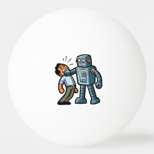Bolinha De Ping Pong Robô Zangado