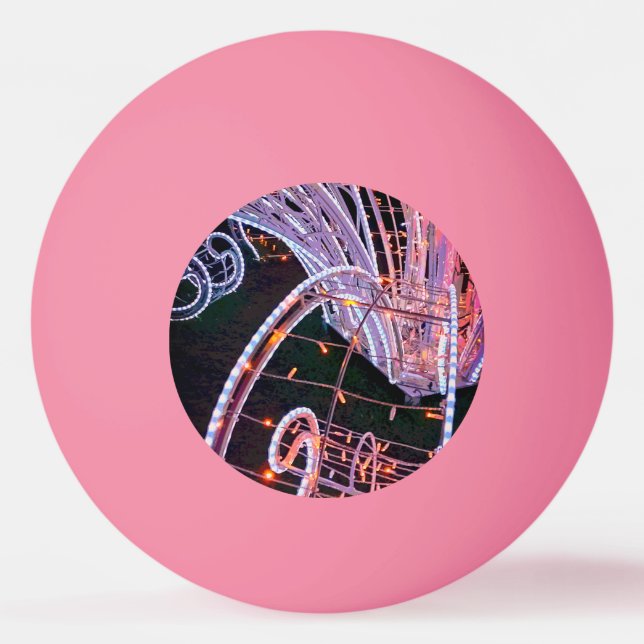 Bolinha De Ping Pong Rochas a rosa (Frente)