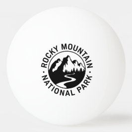 Bolinha De Ping Pong Rocky Mountain National Park Emblem