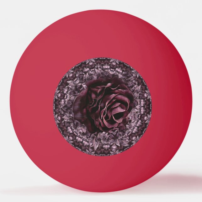 Bolinha De Ping Pong Rosa Mandala (Frente)